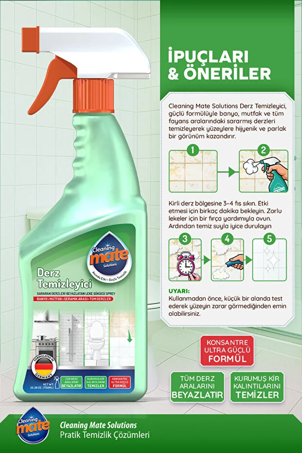 Ultra Güçlü Derz Temizleyici